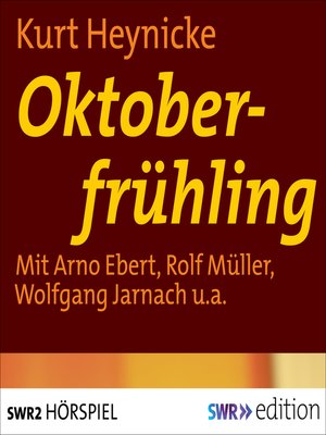 cover image of Oktoberfrühling